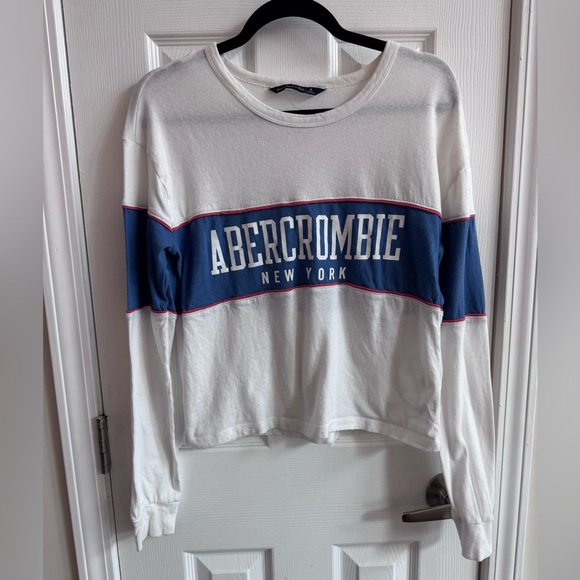 Abercrombie & Fitch Tops - ABERCROMBIE & FITCH Striped Varsity Long Sleeve Tee Size Small